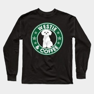 Westie And Coffee Long Sleeve T-Shirt